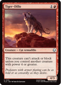 Tiger-Dillo single card from Magic: the Gathering
