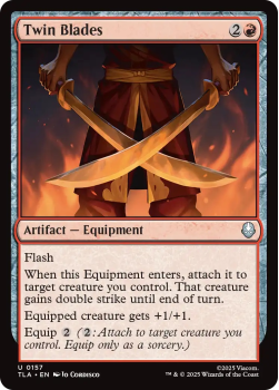 Twin Blades single card from Magic: the Gathering