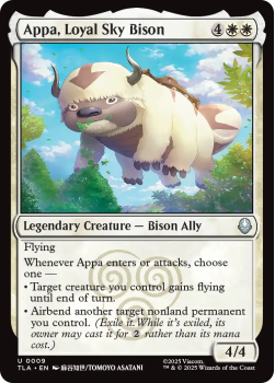 Appa, Loyal Sky Bison single card from Magic: the Gathering