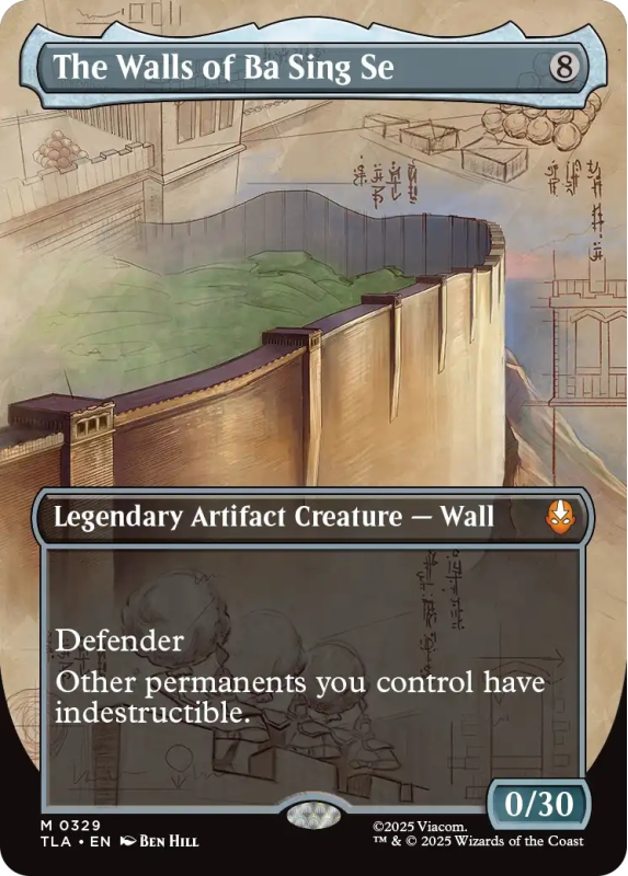 Magicba The Walls of Ba Sing Se (BORDERLESS) (FOIL) : 0329 AVATAR: THE LAST ...