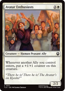 Avatar Enthusiasts single card from Magic: the Gathering