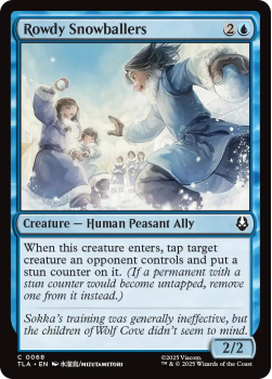 Rowdy Snowballers single card from Magic: the Gathering