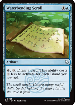 Waterbending Scroll single card from Magic: the Gathering