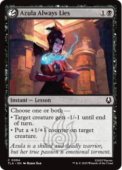 Azula Always Lies single card from Magic: the Gathering