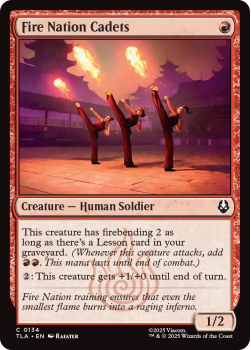 Fire Nation Cadets single card from Magic: the Gathering