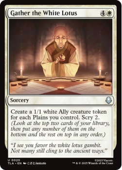 Gather the White Lotus single card from Magic: the Gathering
