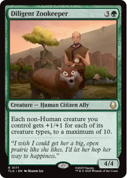 Diligent Zookeeper single card from Magic: the Gathering
