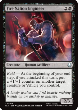 Fire Nation Engineer single card from Magic: the Gathering