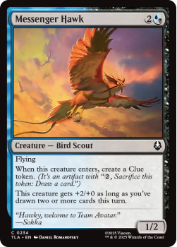 Messenger Hawk single card from Magic: the Gathering