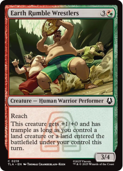 Earth Rumble Wrestlers single card from Magic: the Gathering