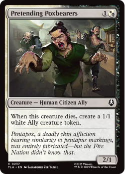 Pretending Poxbearers single card from Magic: the Gathering