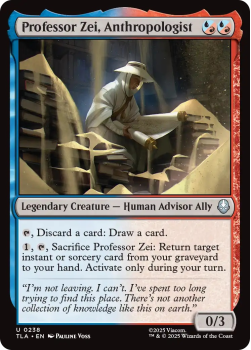 Professor Zei, Anthropologist single card from Magic: the Gathering