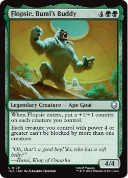 Flopsie, Bumi's Buddy single card from Magic: the Gathering