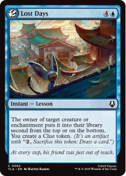 Lost Days single card from Magic: the Gathering