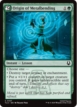 Origin of Metalbending single card from Magic: the Gathering