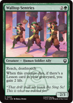 Walltop Sentries single card from Magic: the Gathering