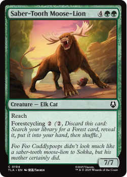 Saber-Tooth Moose-Lion single card from Magic: the Gathering