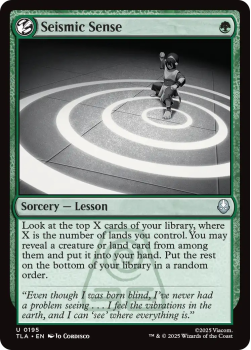 Seismic Sense single card from Magic: the Gathering