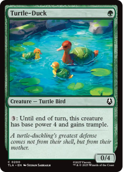 Turtle-Duck single card from Magic: the Gathering