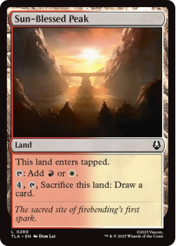Sun-Blessed Peak single card from Magic: the Gathering