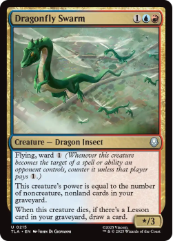 Dragonfly Swarm single card from Magic: the Gathering