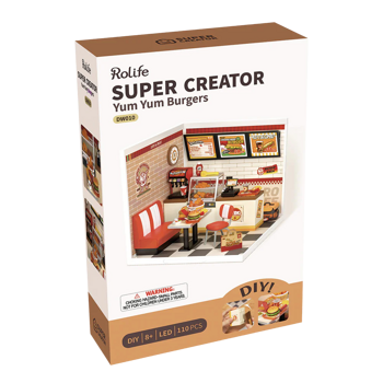 Rolife Yum Yum Burgers DIY Miniature House DW010