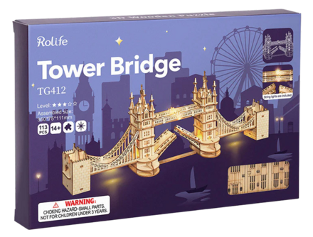 Rolife Tower Bridge with Lights 3D Wooden Puzzle TG412