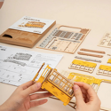 Rolife Tramcar 3D Wooden Puzzle TG505 - Image 3