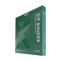 Vault X 12-Pocket Exo-Tec Zip Binder Metallic Green