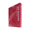 Vault X 9-Pocket Exo-Tec Zip Binder Metallic Red