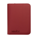 Vault X 4-Pocket Exo-Tec Zip Binder Metallic Red - Image 2