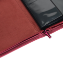 Vault X 4-Pocket Exo-Tec Zip Binder Metallic Red - Image 4
