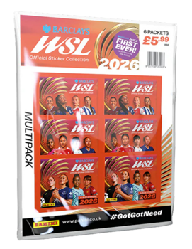 Barclays Women&rsquo;s Super League Official Sticker Collection 2026 Multipack