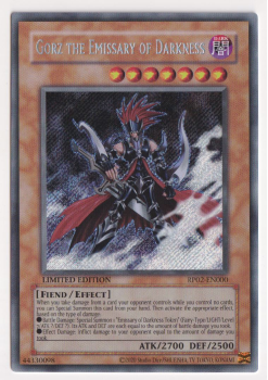 Gorz the Emissary of Darkness (Secret Rare) single card from Yu-Gi-Oh