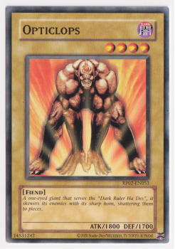 Opticlops (Common) single card from Yu-Gi-Oh