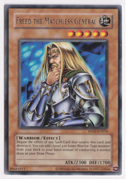 Freed the Matchless General (Rare) single card from Yu-Gi-Oh