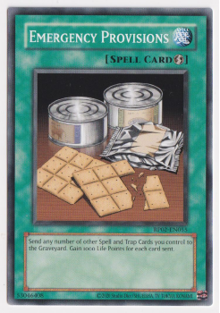 Emergency Provisions (Common) single card from Yu-Gi-Oh