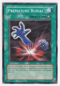Premature Burial (Common) single card from Yu-Gi-Oh