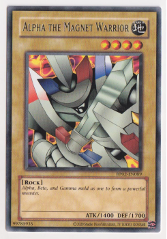 Alpha The Magnet Warrior (Rare) single card from Yu-Gi-Oh