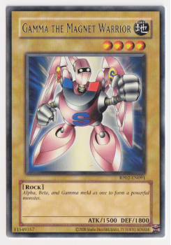 Gamma The Magnet Warrior (Rare) single card from Yu-Gi-Oh
