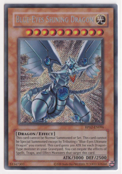 Blue-Eyes Shining Dragon (Secret Rare) single card from Yu-Gi-Oh