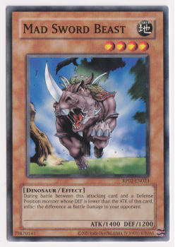 Mad Sword Beast (Common) single card from Yu-Gi-Oh