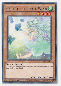 Spirit of the Fall Wind (Rare) single card from Yu-Gi-Oh!