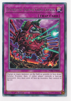 Destructive Daruma Karma Cannon (Rare) single card from Yu-Gi-Oh!