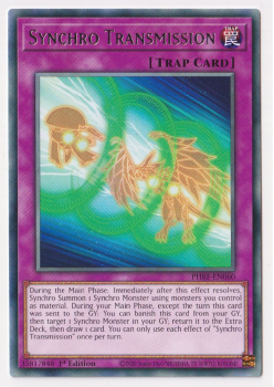 Synchro Transmission (Rare) single card from Yu-Gi-Oh!