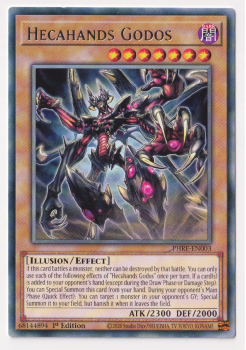 Hecahands Godos (Rare) single card from Yu-Gi-Oh!