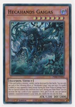 Hecahands Gaigas (Super Rare) single card from Yu-Gi-Oh!