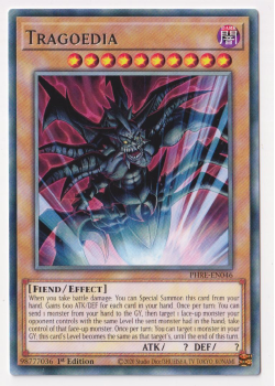 Tragoedia (Rare) single card from Yu-Gi-Oh!