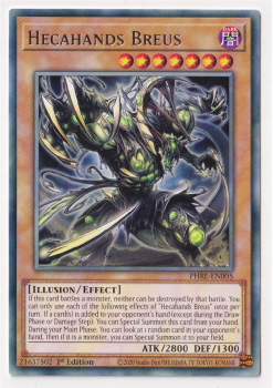 Hecahands Breus (Rare) single card from Yu-Gi-Oh!