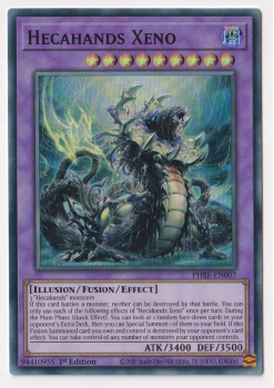 Hecahands Xeno (Super Rare) single card from Yu-Gi-Oh!